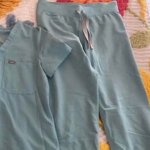 Figs Aqua Technical Collection scrub pants